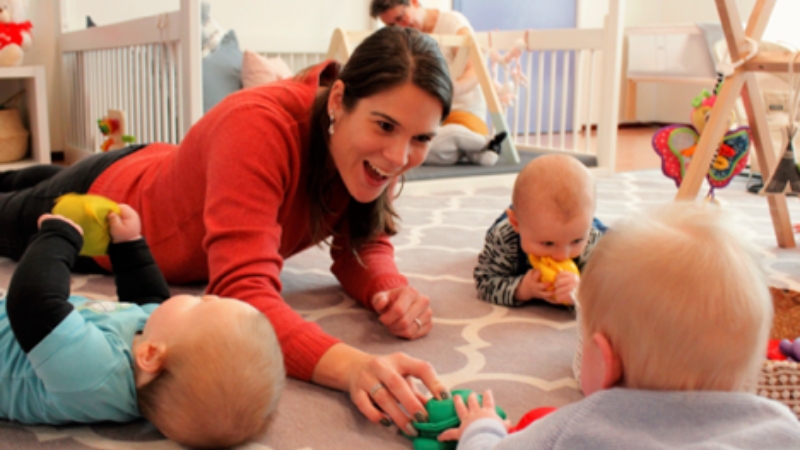 Dicht bij de baby